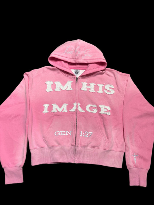 "IM HIS IMAGE" Zip-Up Hoodie