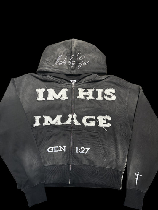 "IM HIS IMAGE" Zip-Up Hoodie