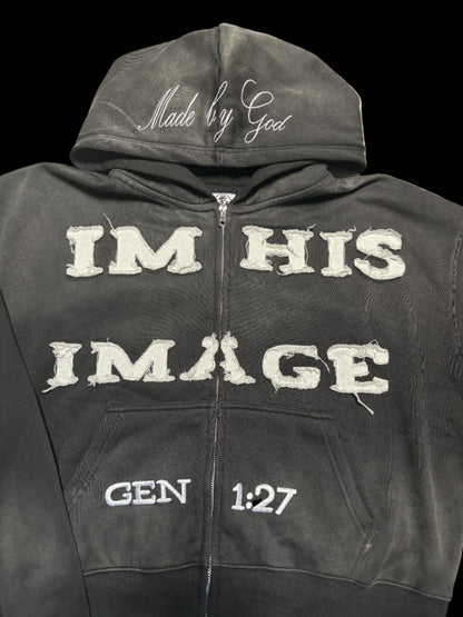 "IM HIS IMAGE" Zip-Up Hoodie