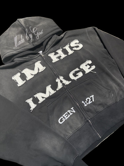 "IM HIS IMAGE" Zip-Up Hoodie