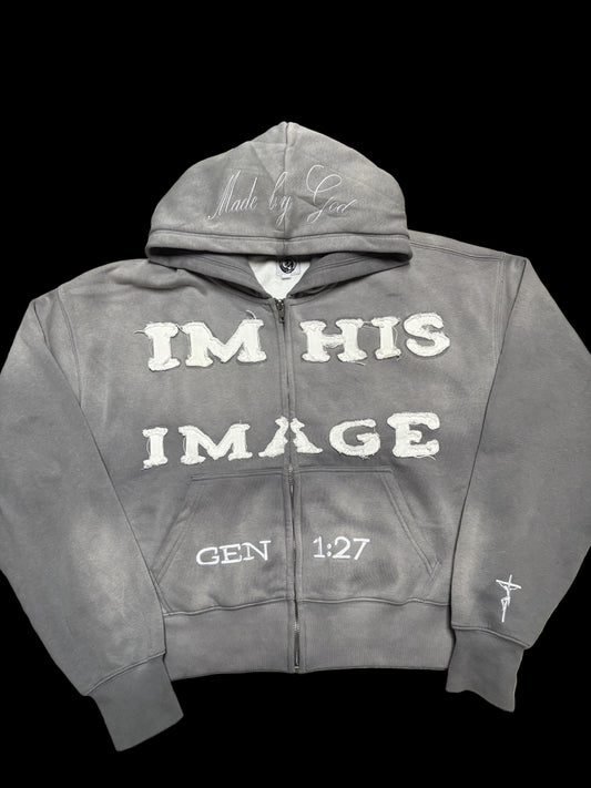 "IM HIS IMAGE" Zip-Up Hoodie