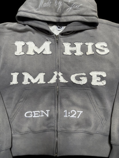 "IM HIS IMAGE" Zip-Up Hoodie
