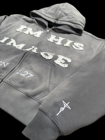 "IM HIS IMAGE" Zip-Up Hoodie
